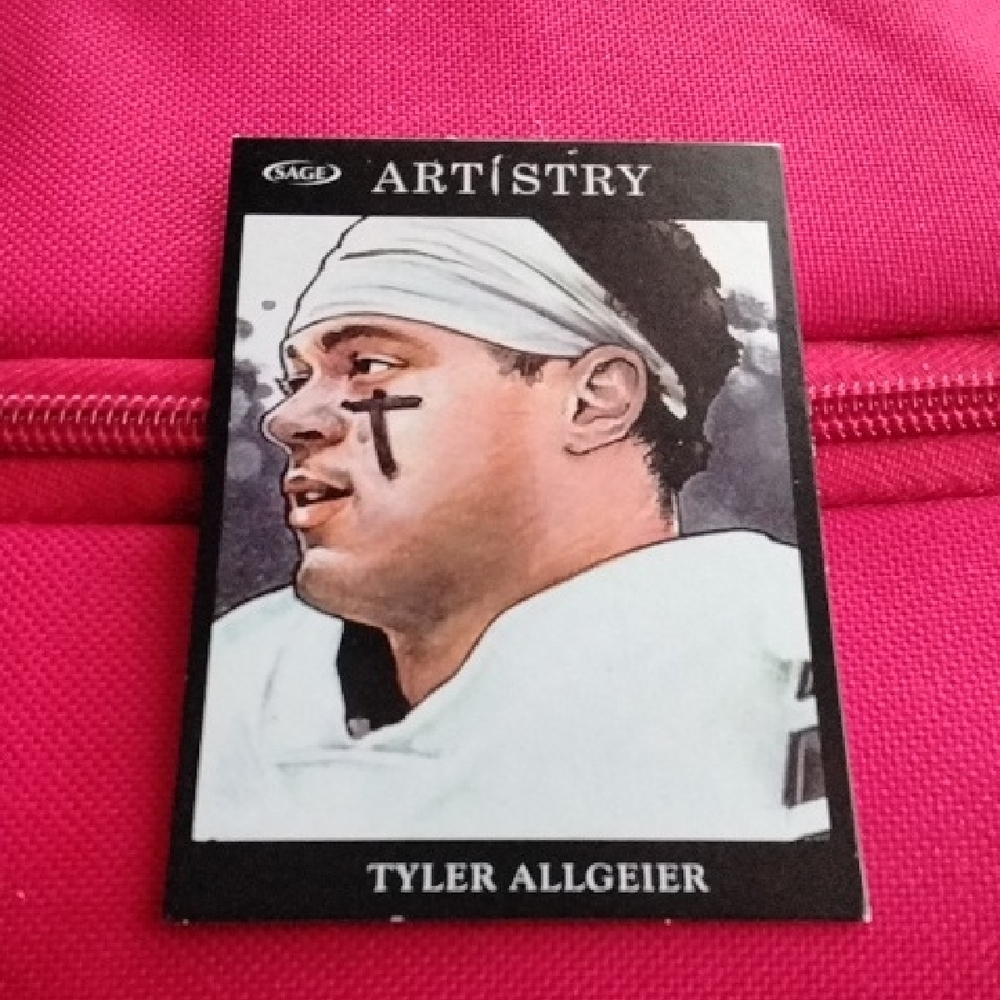 TYLER ALLGEIER Sage Artistry Card ROOKIE ATLANTA FALCONS